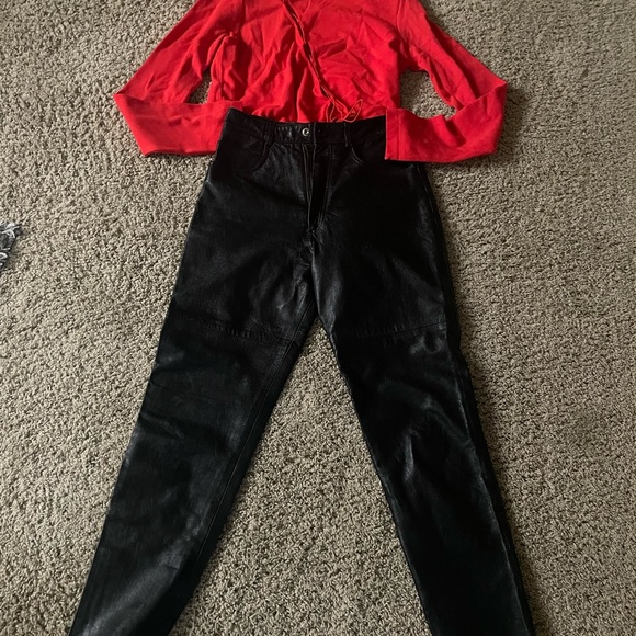 💥Vintage Leather/Maurice Sassoon💥Women’s pants - Picture 6 of 8